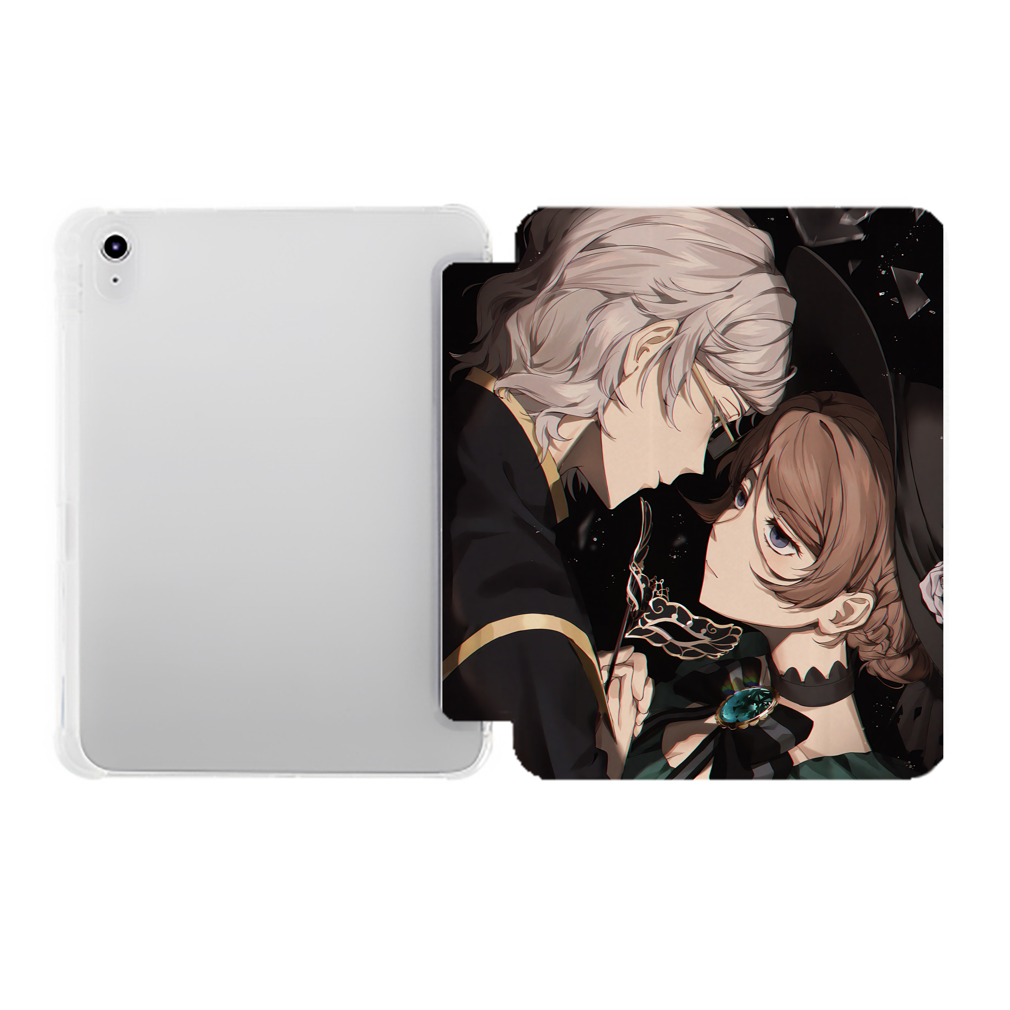 （画像用） 文豪ストレイドッグス Bungo Stray Dogs IPad ケース ペン収納付き 三つ折りスタンド PUレザー×シリコン 対応機種9.5/10.5/10.9インチ
